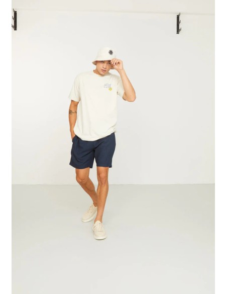 SHORTS UOMO IN ECOVISCOSA E LINO "CURRY"