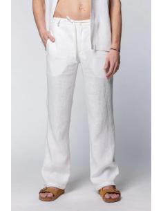 PANTALONE UOMO IN 100% LINO