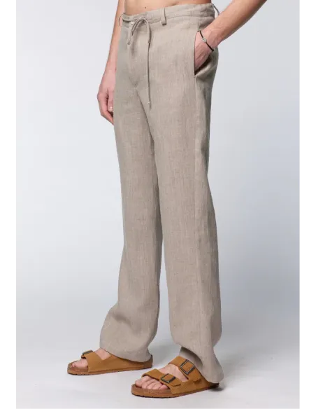 PANTALONE UOMO IN 100% LINO