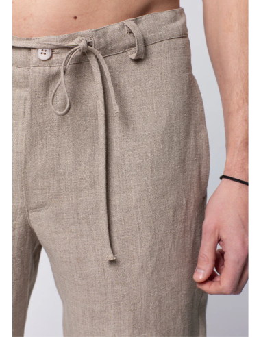 PANTALONE UOMO IN 100% LINO