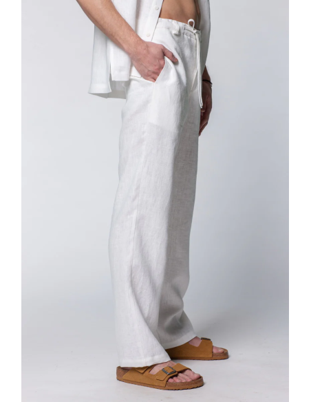 PANTALONE UOMO IN 100% LINO