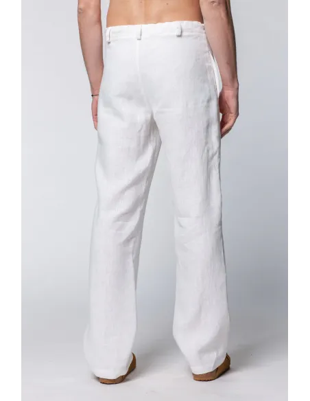 PANTALONE UOMO IN 100% LINO