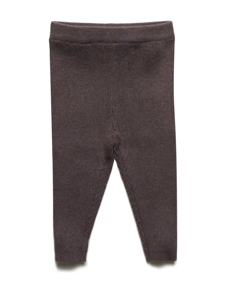 LEGGINGS BABY IN COTONE E LANA A COSTINA