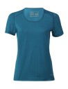 T-SHIRT  TERMICA IN LANA-SETA PER LO SPORT DONNA A MANICHE CORTE