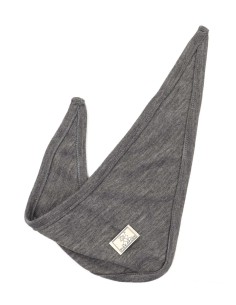 SCALDACOLLO TRIANGOLARE IN LANA SETA BABY - GRIGIO