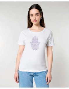 T-SHIRT DONNA LIMITED EDITION "INDIA" - BIANCO