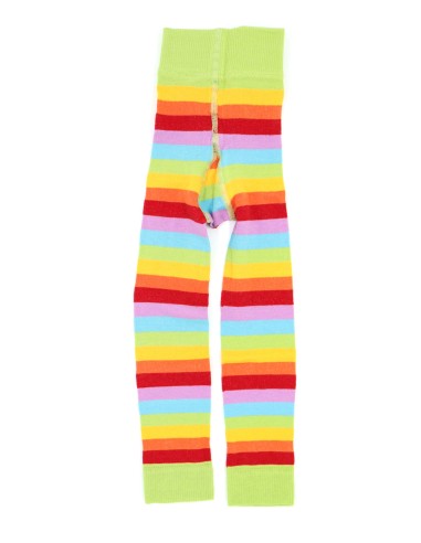 LEGGINGS BIMBI IN COTONE BIOLOGICO "ARCOBALENO"
