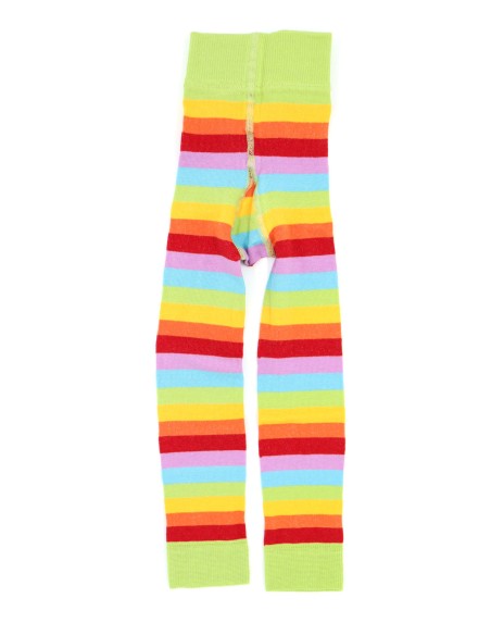 LEGGINGS BIMBI IN COTONE BIOLOGICO "ARCOBALENO"