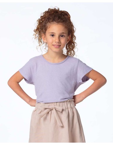 T-SHIRT GIROCOLLO IN CANAPA KIDS
