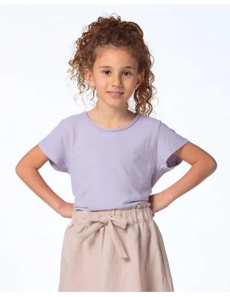 T-SHIRT GIROCOLLO IN CANAPA KIDS