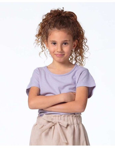 T-SHIRT GIROCOLLO IN CANAPA KIDS