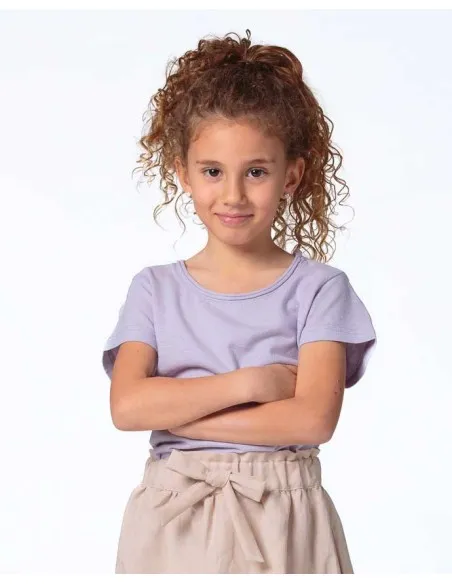 T-SHIRT GIROCOLLO IN CANAPA KIDS