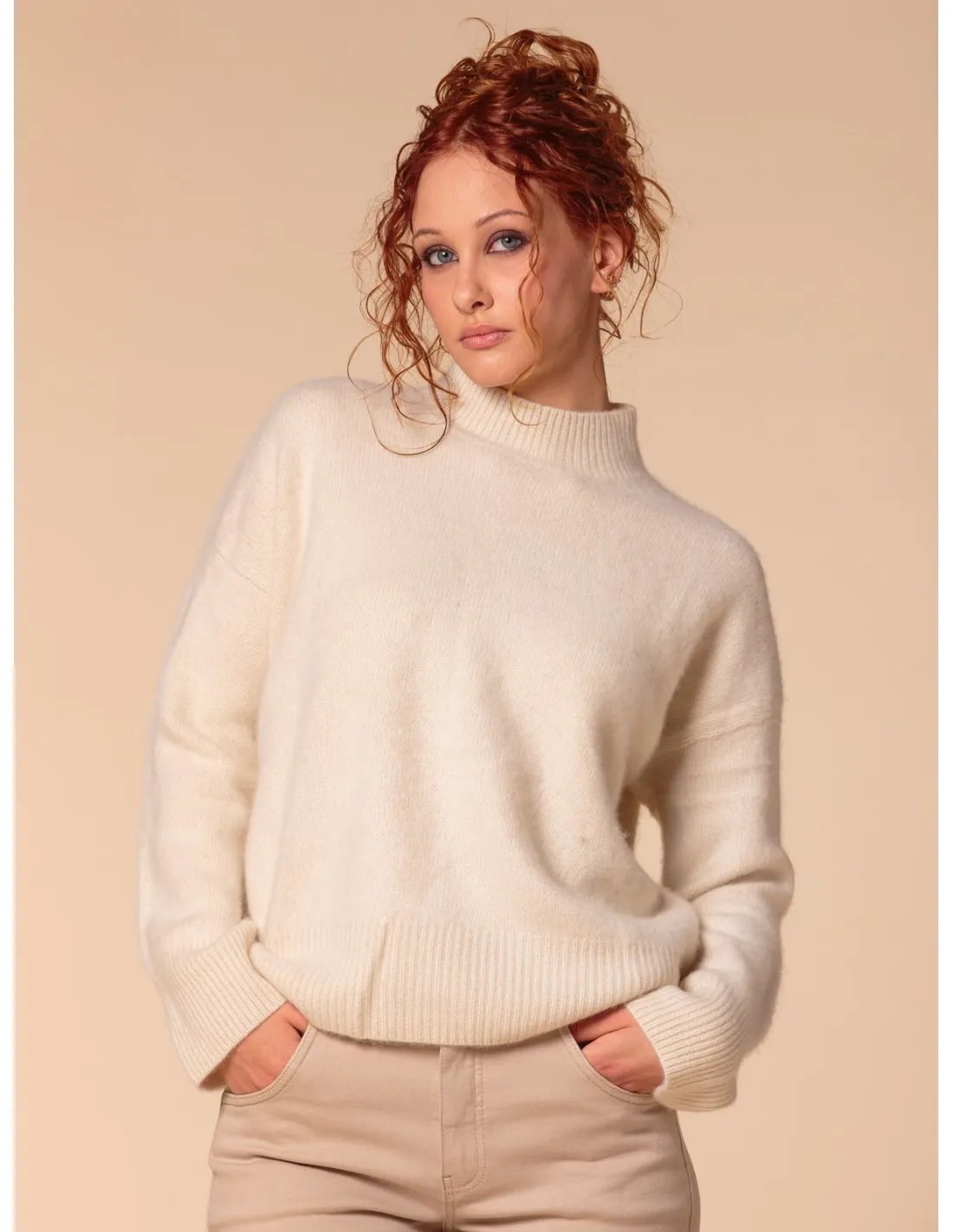 Maglione Cashmere Donna Girocollo - Manica Lunga, Morbido, Leggero, Perfetto Per Autunno E Inverno - Foto 2
