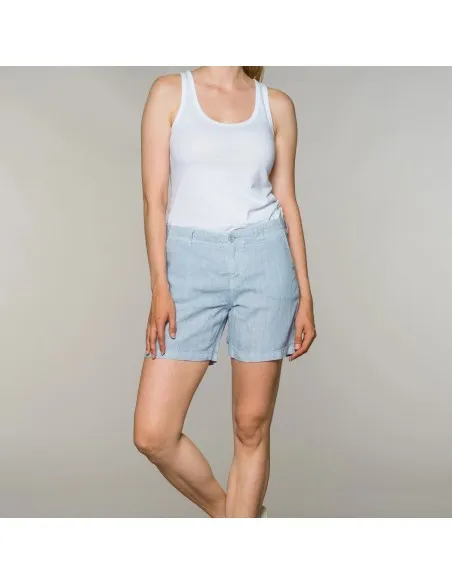 SHORTS IN 100% LINO "STINA"