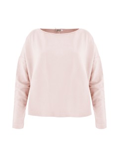 FELPINA CROP TOP IN BAMBU' - ROSA