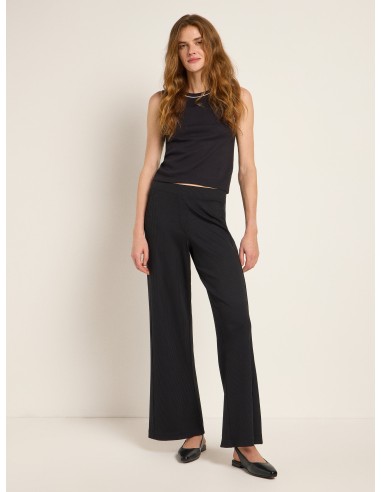 PANTALONI A PALAZZO IN LYOCELL A COSTINA "MARLENE"