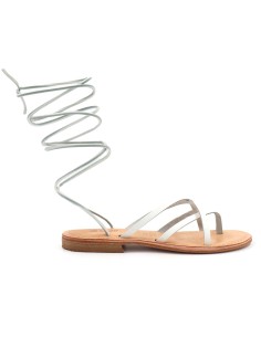 SANDALO CAPRESE A INFRADITO IN PELLE E CUOIO "PERSEFONE"...