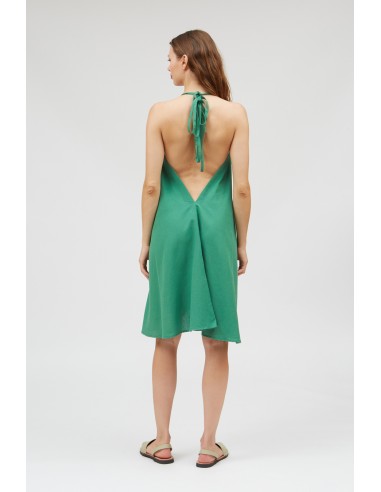 ABITO CORTO IN COTONE E LINO MULTIPOSIZIONE...