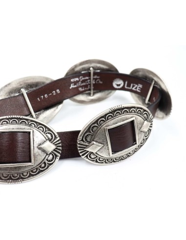 CINTURA ARTIGIANALE IN PELLE E METALLO...