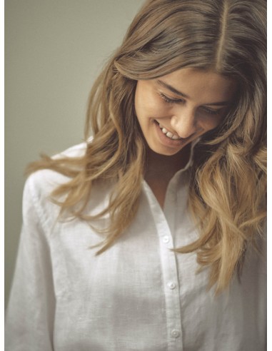 CAMICIA DONNA IN 100% CANAPA MANICA LUNGA