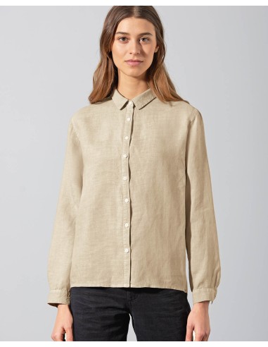 CAMICIA DONNA IN 100% CANAPA MANICA LUNGA