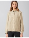 CAMICIA DONNA IN 100% CANAPA MANICA LUNGA