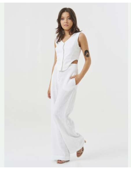 GILET IN 100% LINO "NOA"