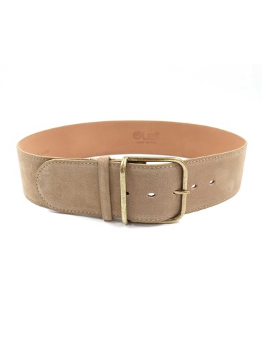 CINTURA ARTIGIANALE IN PELLE NATURALE "SUEDE"