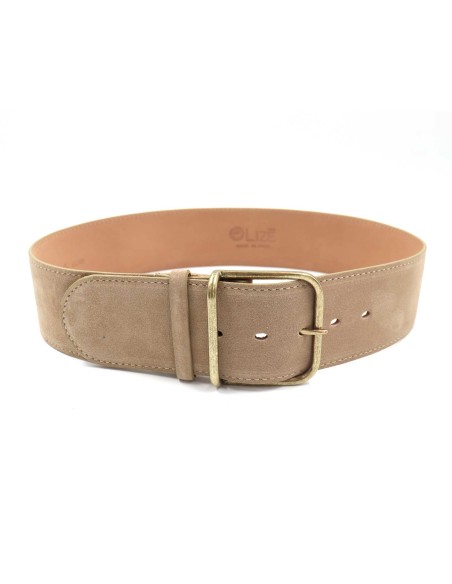 CINTURA ARTIGIANALE IN PELLE NATURALE "SUEDE"