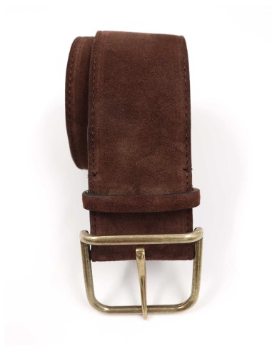 CINTURA ARTIGIANALE IN PELLE NATURALE "SUEDE"