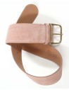 CINTURA ARTIGIANALE IN PELLE NATURALE "SUEDE"
