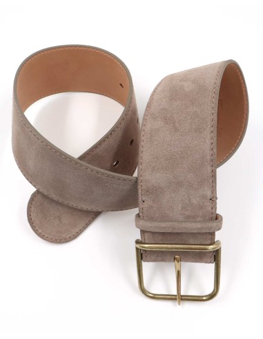 CINTURA ARTIGIANALE IN PELLE NATURALE "SUEDE"