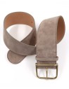 CINTURA ARTIGIANALE IN PELLE NATURALE "SUEDE"