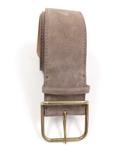 CINTURA ARTIGIANALE IN PELLE NATURALE "SUEDE"