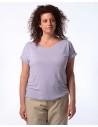 T-SHIRT DONNA AMPIA IN 100% CANAPA