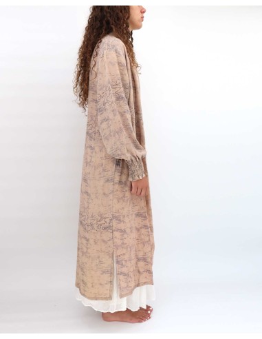 KIMONO LUNGO IN PURA SETA INDIANA "ECHO"