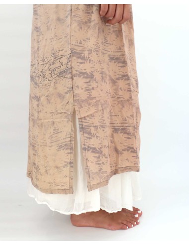 KIMONO LUNGO IN PURA SETA INDIANA "ECHO"