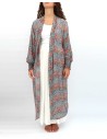 KIMONO LUNGO IN PURA SETA INDIANA "ECHO"