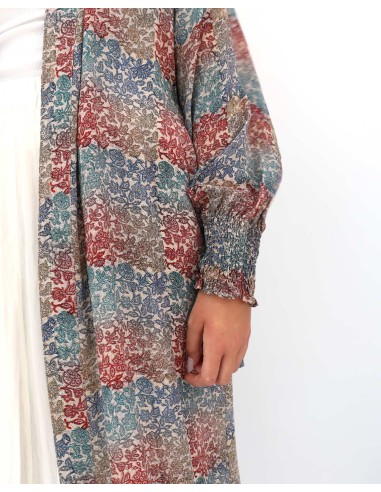 KIMONO LUNGO IN PURA SETA INDIANA "ECHO"