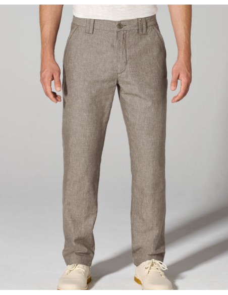 PANTALONE LUNGO IN CANAPA "MELANGE"