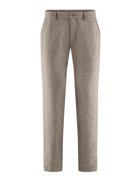 PANTALONE LUNGO IN CANAPA "MELANGE"