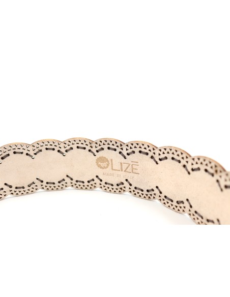 CINTURA ARTIGIANALE  IN PELLE NATURALE "VENUS"