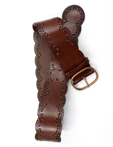 CINTURA ARTIGIANALE  IN PELLE NATURALE "VENUS"