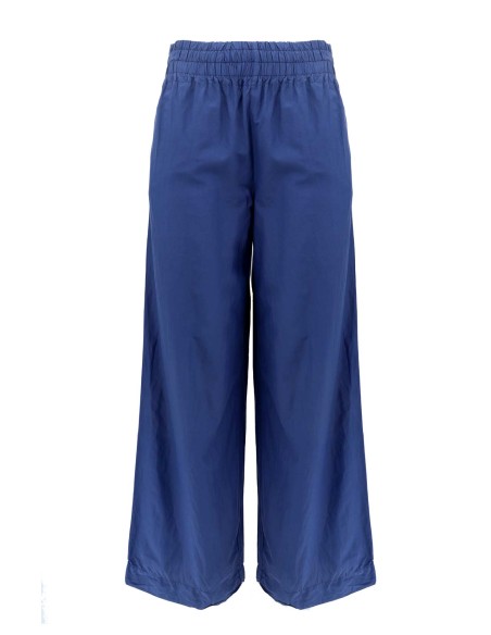 PANTALONE IN SETA E COTONE "TIME"