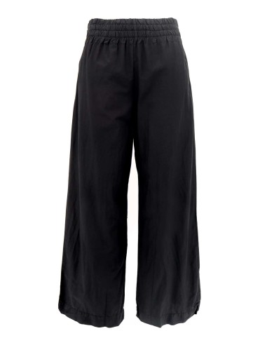 PANTALONE IN SETA E COTONE "TIME"