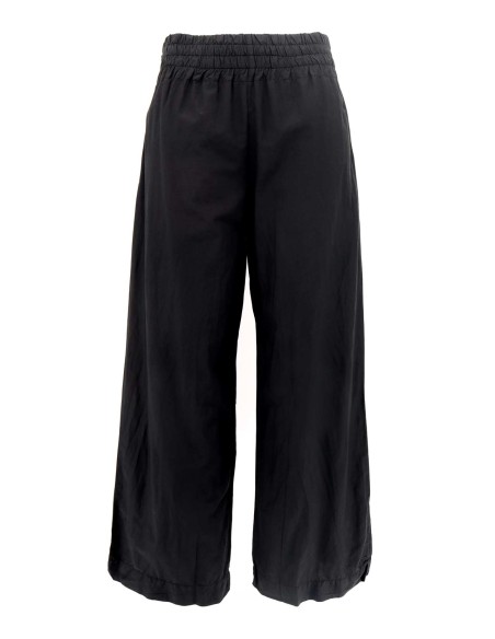 PANTALONE IN SETA E COTONE "TIME"