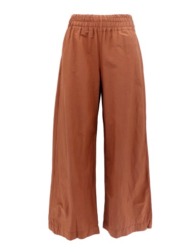 PANTALONE IN SETA E COTONE "TIME"