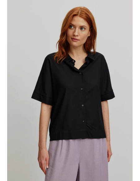 CAMICETTA MANICHE CORTE IN ECOVISCOSA LENZING ECOVERO "BRUNNERA"