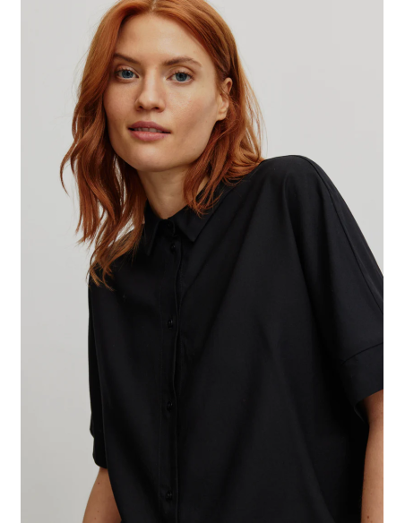 CAMICETTA MANICHE CORTE IN ECOVISCOSA LENZING ECOVERO "BRUNNERA"