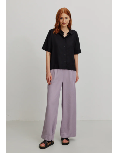 CAMICETTA MANICHE CORTE IN ECOVISCOSA LENZING ECOVERO "BRUNNERA"